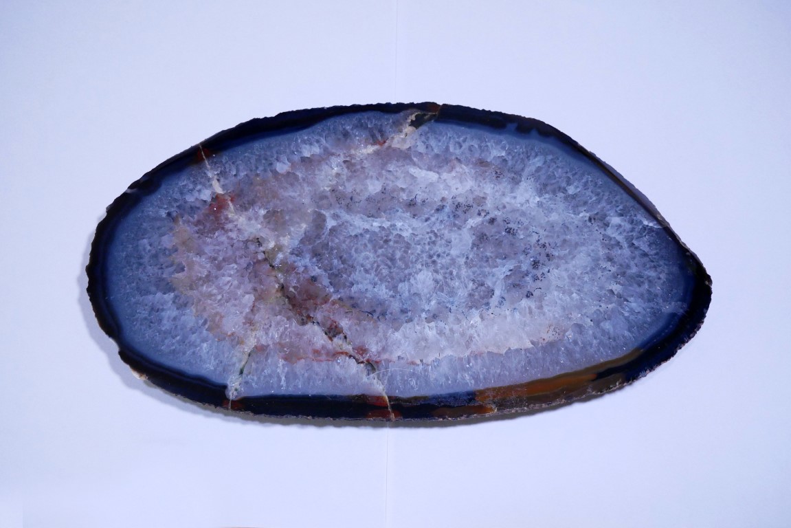 Agate slab helps keep one positive 5555